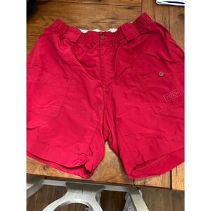 aftco red shorts‎ swim trunks unsized